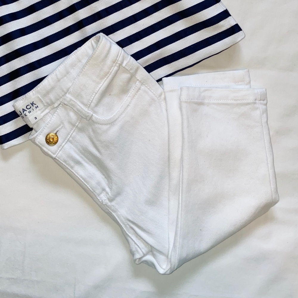 Janie and Jack white jeans